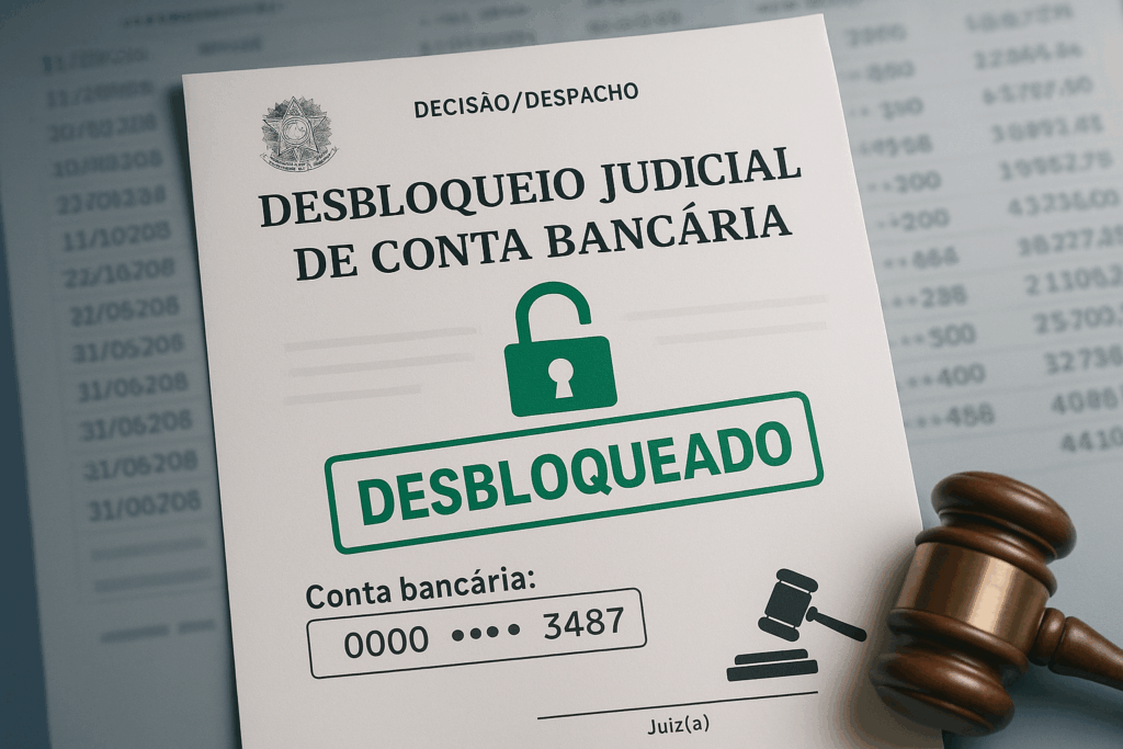Advogado  Desbloqueio de Conta Bancária em Carapicuíba